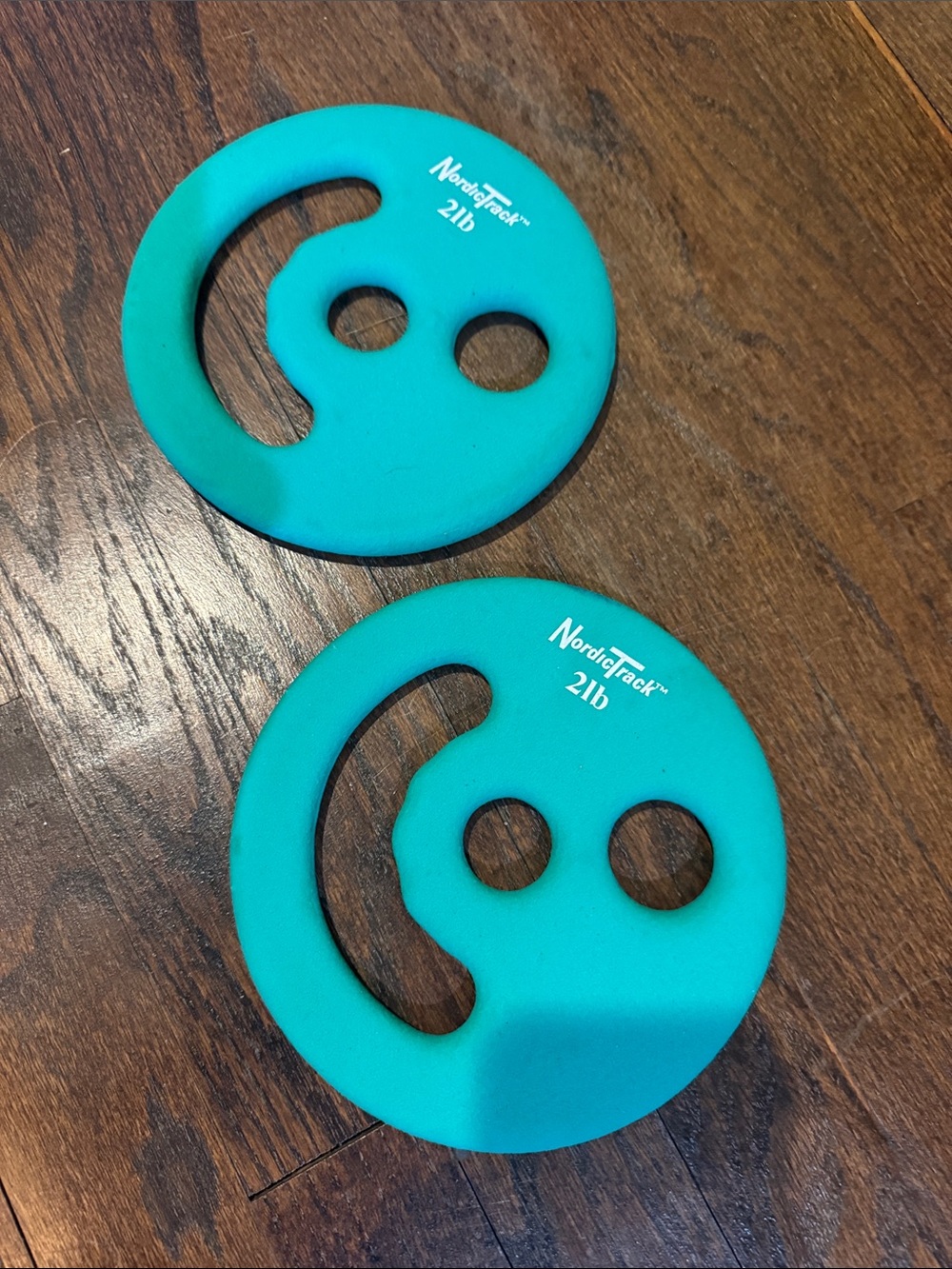 NordicTrack 2 lb Pair Teal Weights